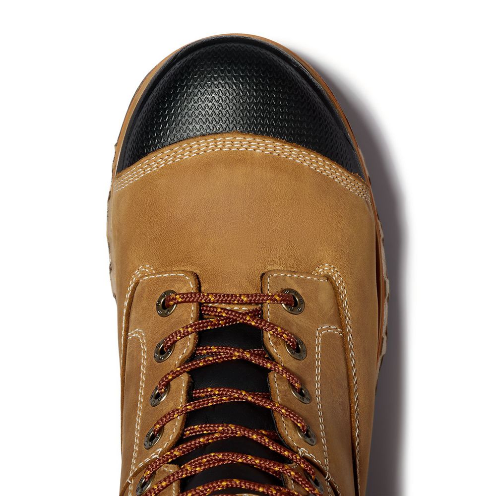 Botas de Trabajo Timberland Hombre Pro® Boondock 8\" Comp Toe Marrones/Negras - Chile GCV-734169